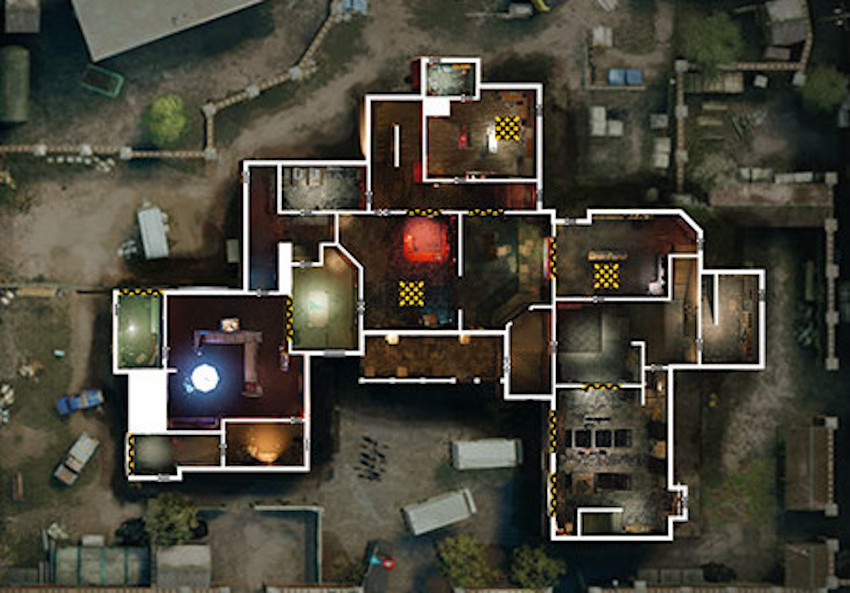 Rainbow Six Siege Clubhouse Map Layout